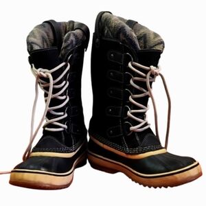 SOREL Joan of Arctic Black Suede Waterproof Winter Boot with Bootliner (6)